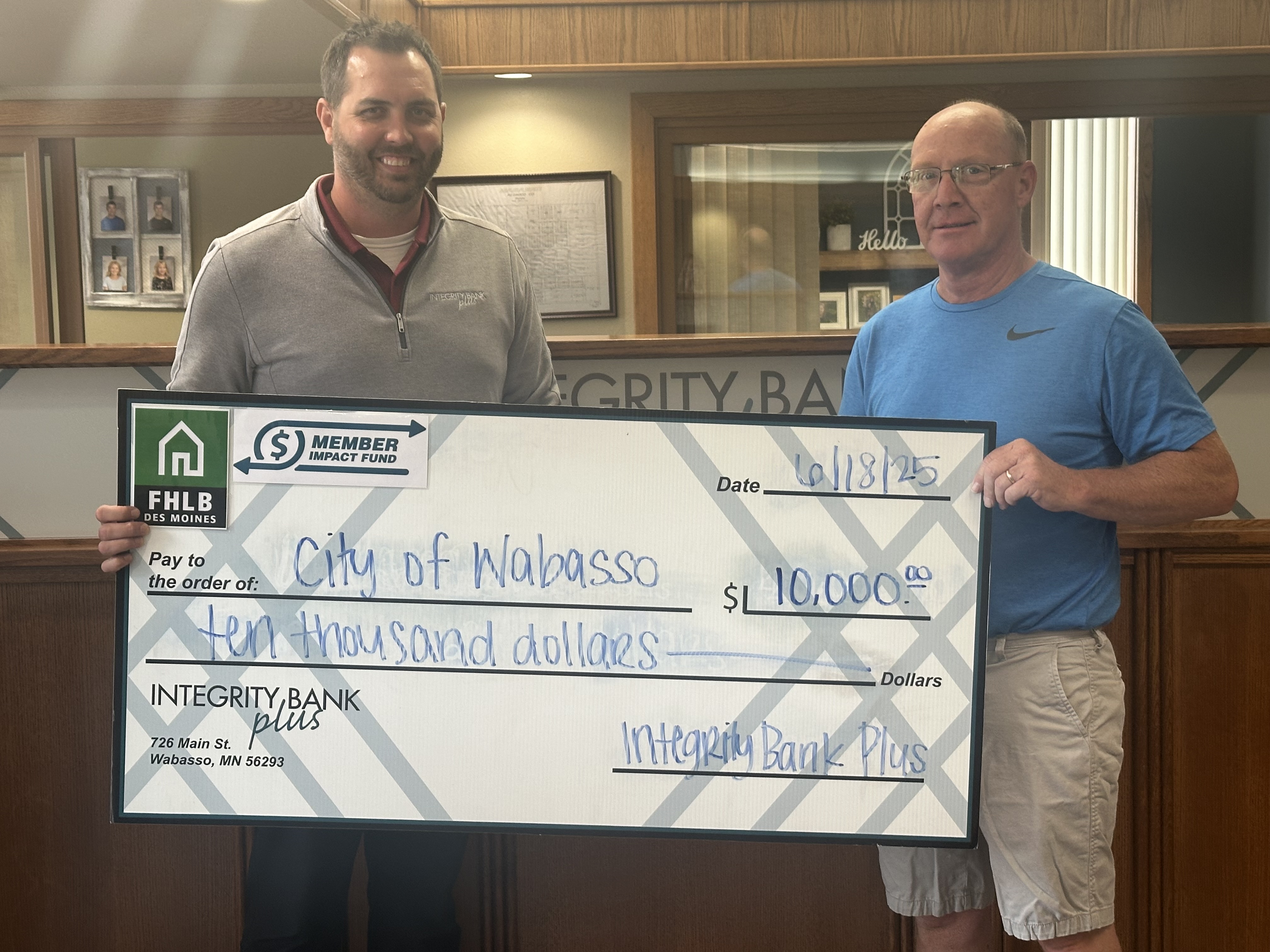IBP donates to the City of Wabasso