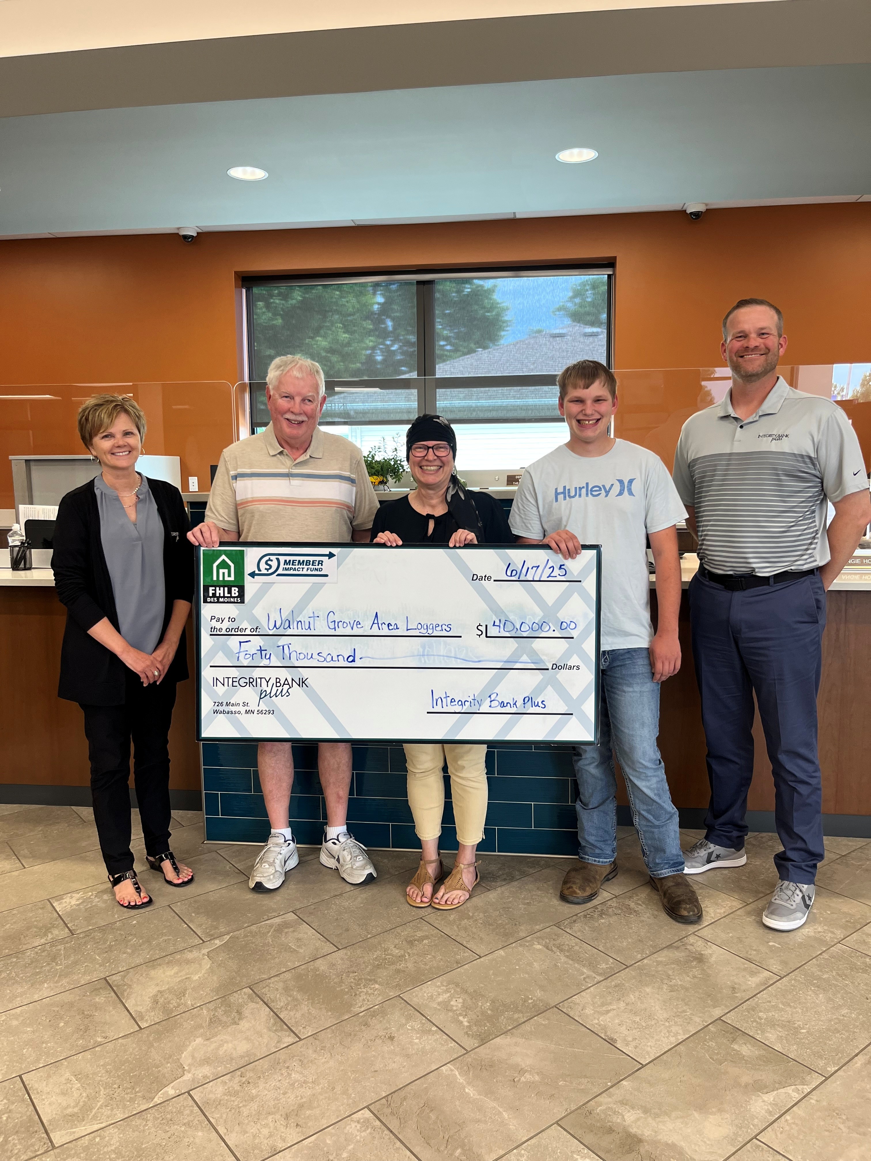 IBP Donates to the Walnut Grove Area Loggers